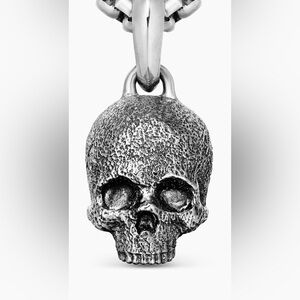 ($225) NWOT David Yurman Memento Mori Skull Amulet (925 Sterling Silver)